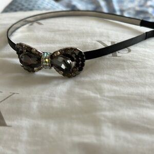 Elegant Black Bow Headband